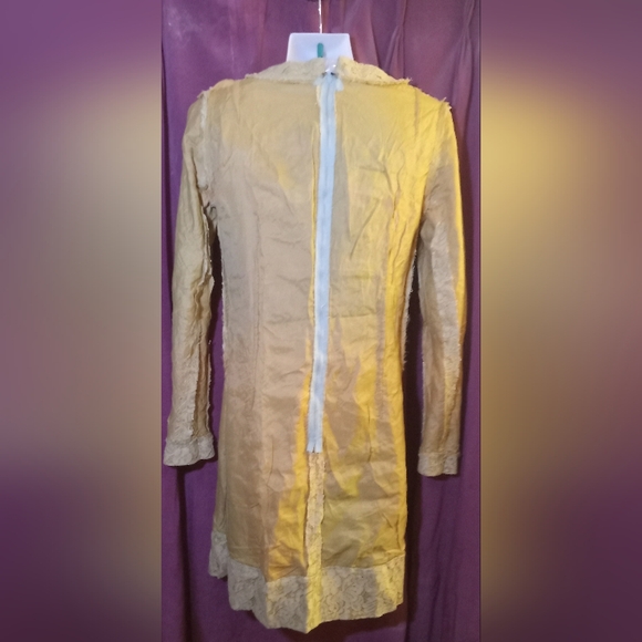 Vintage Lace Above the Knee Grandma Made Fully Lined Dress - Picture 5 of 6